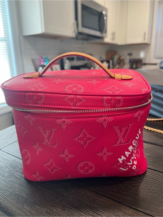 Louis Vuitton Handbags - Louis Vuitton Pink Monogram Vanity Cosmetic Case with Top Handle
